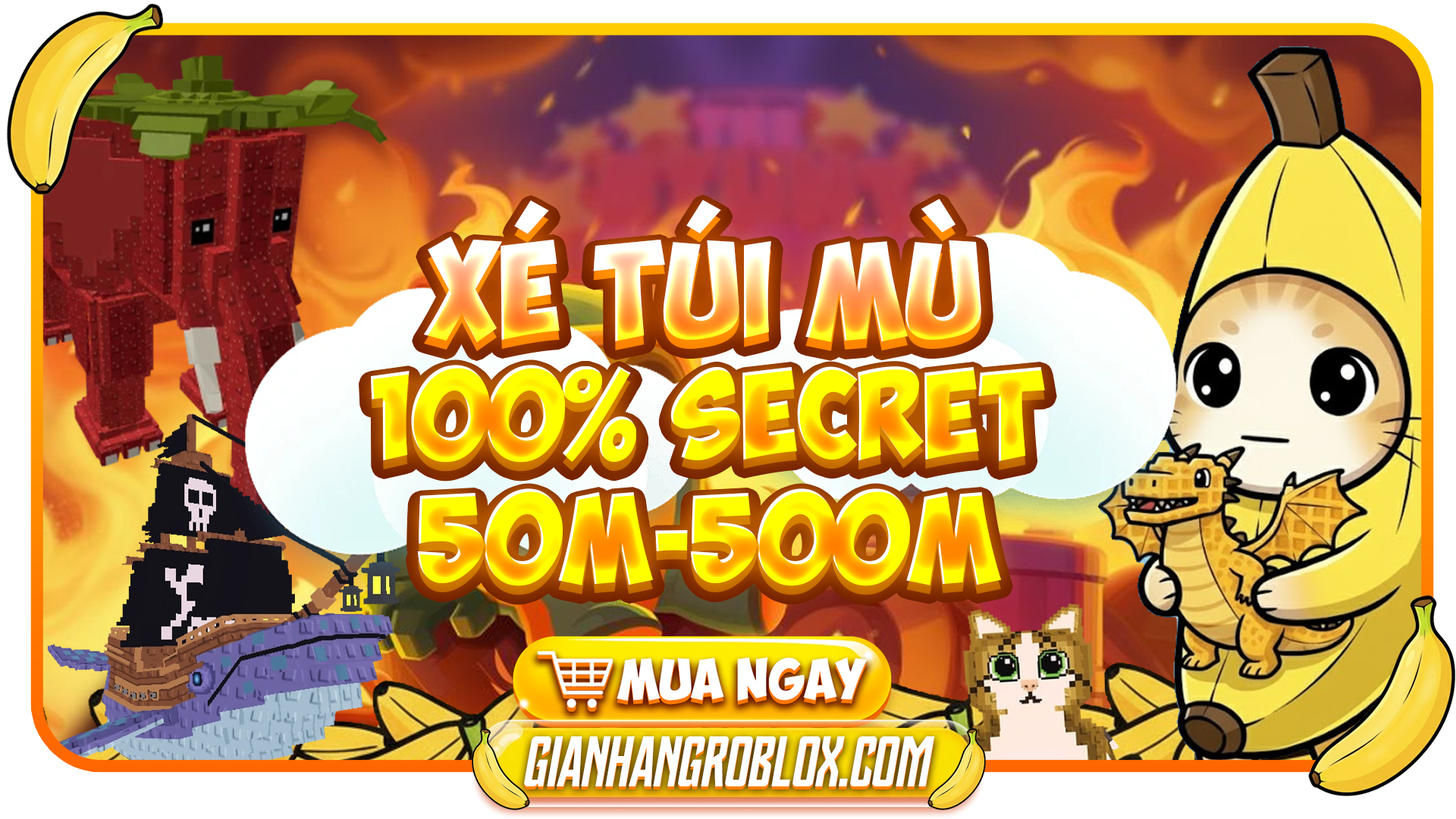 XÉ TÚI MÙ 100% SECRET 50 - 500M/S