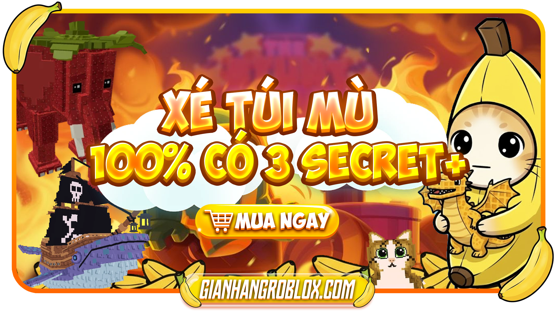 XÉ TÚI MÙ 100% 3+ SECRET