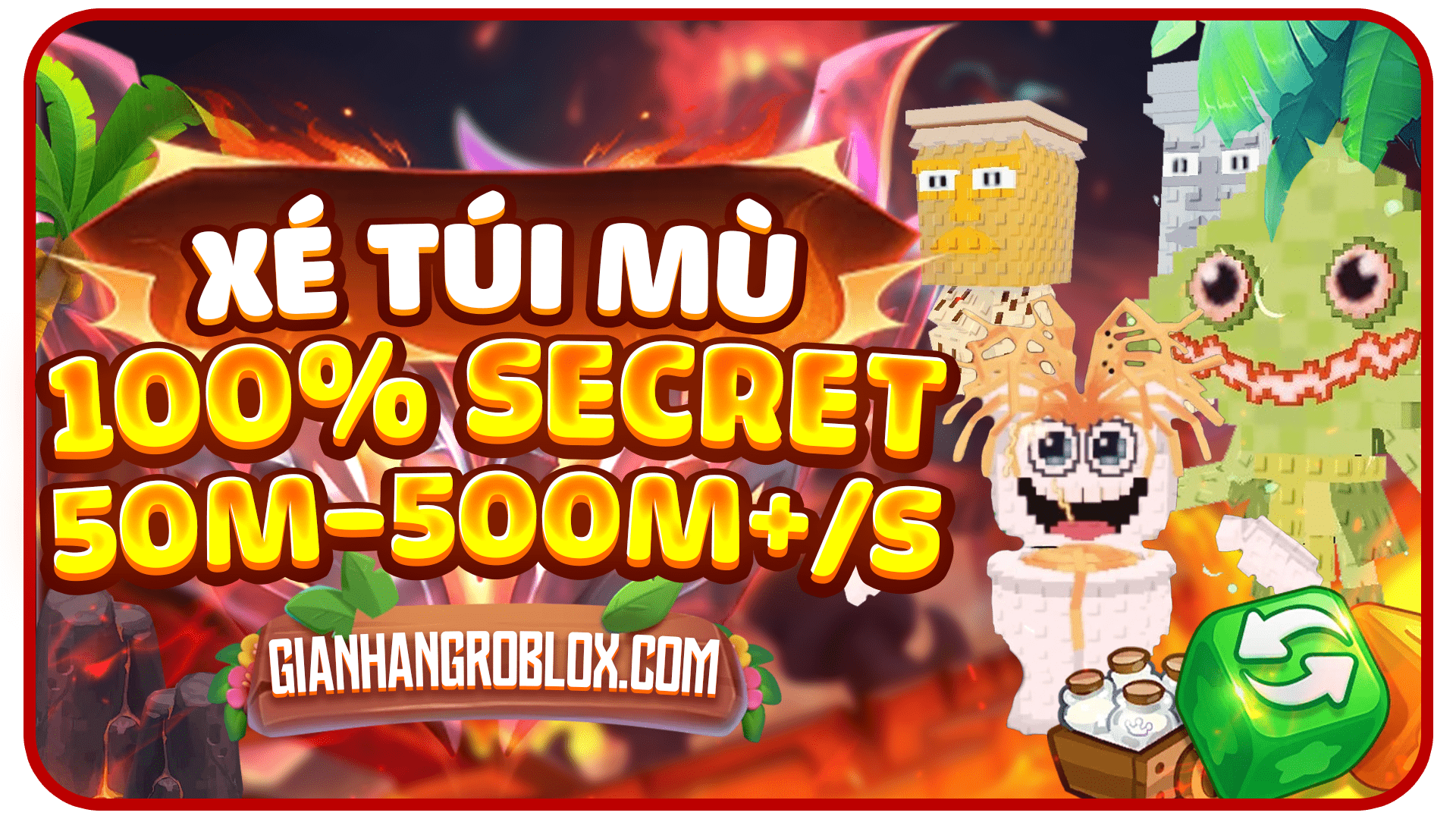 XÉ TÚI MÙ 100% SECRET 50 - 500M/S